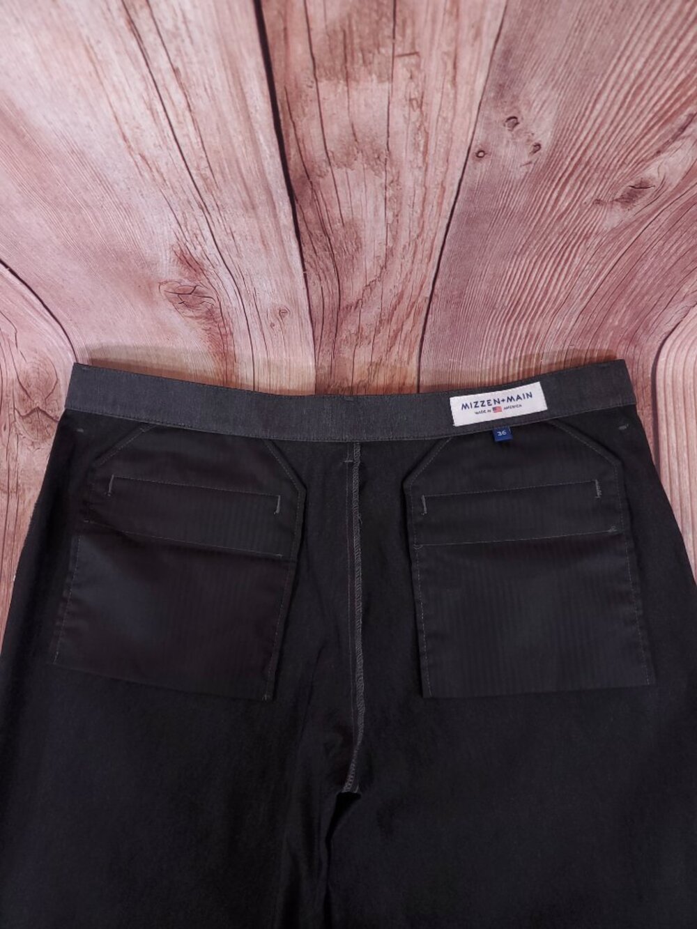 NWT Mizzen Main Performance Trousers Pants Mens 36 Gray Stretch Unhemmed - Picture 10 of 16